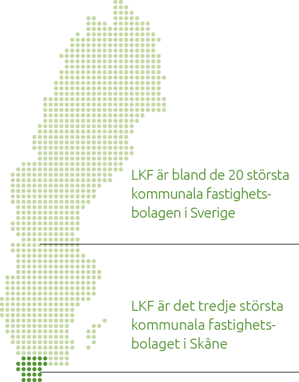 Illustration: Grön Sverigekarta där Skåne är markerat.